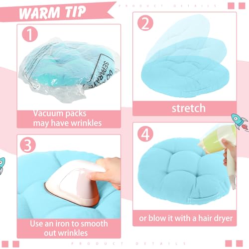 Gerrii 8 Pieces Floor Cushions for Kids Classroom Flexible Floor Seating Cushions Floor Pillows for Home School Kindergarten Daycare Nursery (Bright Color,Round) - color: Bright Color, style: Round