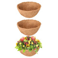Legigo 3 Pack 10 Inch Hanging Basket Coco Liners Replacement, 100% Natural Round Coconut Coco Fiber Planter Basket Liners for Hanging Basket Flowers/Vegetables - color: 3pcs, size: 10 Inch