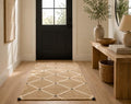 Hand Woven Jute Rug 3'x5' Area Rug - Rectangular Handcrafted Premium Geometric Design, Indoor Reversible Natural Fiber Rugs - Rustic Farmhouse Carpet for Living Room, Hallway, Bedroom - Natural - size: 3' x 5' (﻿Rectangular)