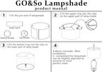 GO&SO Set of 2 Brown Medium Drum Lamp Shades 13" Top x 13" Bottom x 10" High (Spider) Farmhouse Lampshades for Table Lamp & Bedside Lamp - Handcrafted - color: Brown, size: 13*13*10 inch-2 Pack