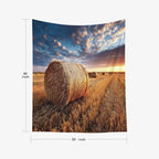 EMMTEEY Fall Tapestry Farmhouse Field Straw Nature Tapestry 50X60 Vertical Wall Art for Bedroom Living Room Fall Backdrop - color: Fall-1, size: 50"L x 60"W