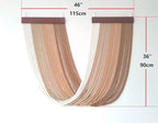 Tie-Dye Macrame Wall Hanging Large 46" Wx36 L Dip Dye Yarn Tapestry Home Boho Wall Decor Ombre Art Headboard Bedroom Living Room Apartment,Brown - color: Brown