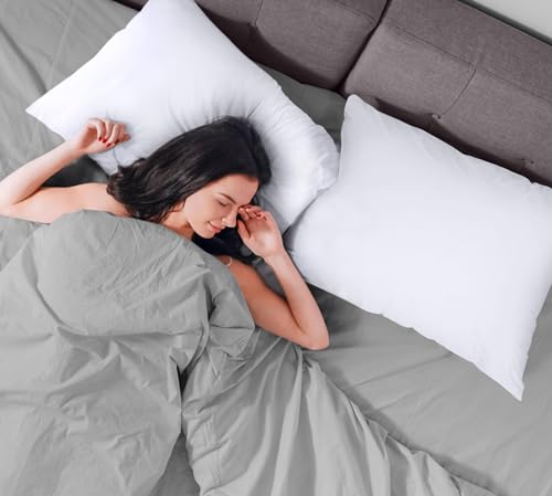 Utopia Bedding Premium 100% Waterproof Pillow Protectors with Zipper King Size (Set of 40), Bed Bug and Dust Mite Proof Zippered Pillow Covers, Pillow Encasement Cases, White - size: King (Pack of 40)