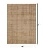 Loloi Chris Loves Julia Judy Collection JUD-01 Natural/Cream 2'-3" x 3'-9" Accent Rug - color: Natural / Cream, size: 2'3" x 3'9" (Rectangular)