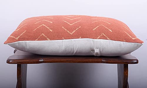 Trade Star 100% Cotton Throw Pillow Cover Farmhouse Lumbar Cushion Cover Tribal Pillow Shams Mudcloth Ethnic for Bedroom (Rust Phoenix 14X22 INCHES) - color: Rust (Phoenix), size: 22" x 14" (Pack of 1)