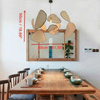 Bamboo Pendant Light Bamboo Art Pendant Rattan Hanging Lamps Wicker Rattan Ceiling Lamp Chandelier Light Fixtures for Kitchen Living Room Bedroom Dining Room