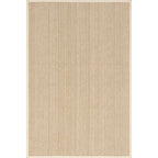 Rugs USA 11'6" x 14'6" Patricia Handmade Jute and Wool Indoor Area Rug, Solid Farmhouse Design, Natural Fiber, for Bedroom, Living Room, Hallway, Office, Kitchen, Entryway, Ivory - size: 11'6" x 14'6" (Rectangular)