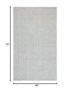 SAFAVIEH Natural Fiber Collection Accent Rug - 4' x 6', Grey, Handmade Farmhouse Jute, Ideal for High Traffic Areas in Entryway, Living Room, Bedroom (NF730F) - color: Grey, size: 4' x 6' (Rectangular)