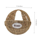 Woven Hanging Planter Basket for Indoor Outdoor Plants Boho Wall Basket Decor Large Woven Flower Pot for Garden Balcony Courtyard Stylish Home Greenery Display