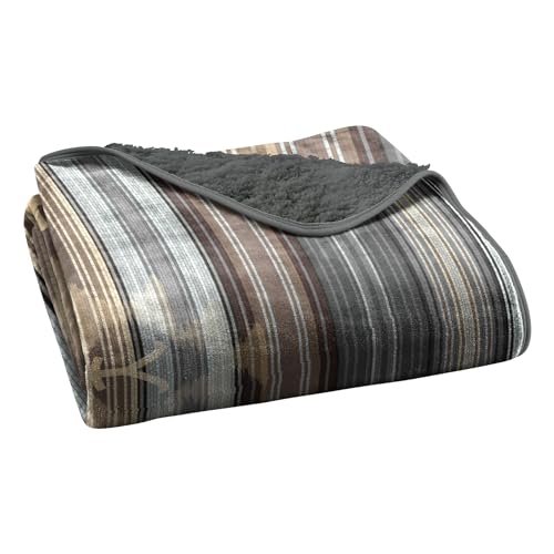 NORTHWEST Yellowstone Silk Touch Sherpa Throw Blanket, 60" x 80", Western Ombre - color: Western Ombre, size: 60" x 80"