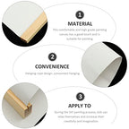 Blank Cotton Canvas Panels 3Pcs White Cotton Canvas Wooden Framed Artist Canvas Board with Hanging Rope for Acrylic, Oil, and Art Projects, Acrylic Pouring 11.7 * 8.2''