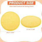 uxcell Round Stool Cushion, 10 x 10 Inch Round Seat Pads with Elastic Straps, Anti-Slip Soft Round Pad Chair Seat Cushions for Dining Chairs Kitchen Bar High Stool, Lemon Yellow - color: Lemon Yellow, size: 10 x 10 Inch
