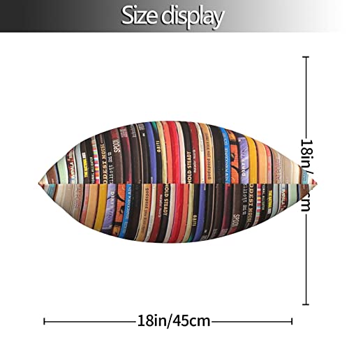 Indie Rock Vinyl Records Square Pillow Case Throw Pillow Covers Decorative Pillowcase Cushion Cover with Car Couch Sofa Chair Bed Living Room 18x18 Inch - color: Indie Rock Vinyl Records