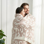 Snuggle Sac Leopard Microfiber Blanket, Queen Size Beige, 90x90 inches, Reversible Cheetah Pattern, Warm, Soft, Cozy - color: Leopard Beige, size: Queen(90"x90")