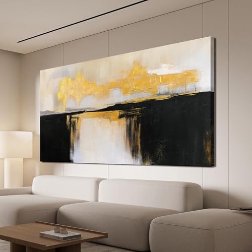 Canvas Wall Art Decor Wall Art Pictures for Living Room Abstract Art Work Black and White Wall Art Decor Modern Black and Gold Abstract Wall Art Prints For Bedroom Office Kitchen Wall Decor 20" x 40" - color: XY-K, size: 40"L x 20"W