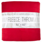 50x60 Throw Blankets, Ultra Soft Hypoallergenic Fleece Fall Throw Blanket for Livingroom, Couch, Chair, Bed, Red, Valentine's Day Throw - color: Barn Red