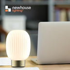 ‎Newhouse Lighting Altura, Brass 2700K Dimmable Cordless USB-C Rechargeable Glass Table Lamp NHTL-AL-BRS, Cordless Desk Lamp for Living Room, Bedroom, Coffee Table, and Other Cozy Home Decor - style: Altura Table Lamp
