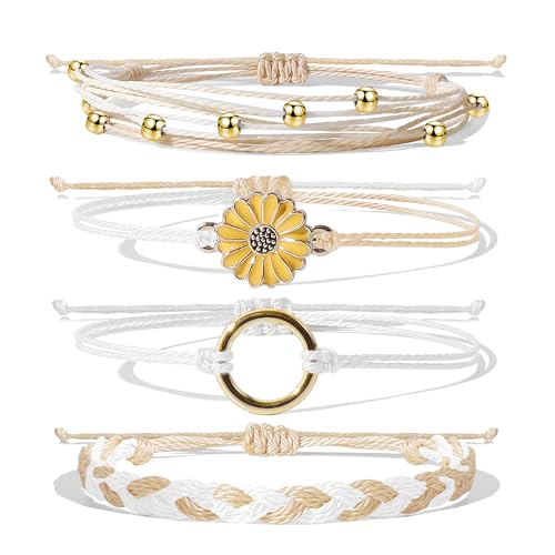 choice of all String Bracelets for Women Boho Wave Surfer Beach Wear Cute Bracelets Set Summer Friendship Jewelry Accessories Beach Stuff - color: A3:colorful beach surfer bracelets
