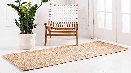 Unique Loom Braided Jute Collection Area Rug - Dhaka (2' 7" x 6' 1" Runner, Natural) - color: Natural, size: 2'7" x 6'1" (Runner)