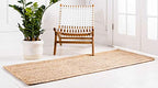 Unique Loom Braided Jute Collection Area Rug - Dhaka (2' 7" x 6' 1" Runner, Natural) - color: Natural, size: 2'7" x 6'1" (Runner)