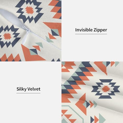 Aztec Throw Pillow Covers 18 X 18 Inch Set of 2 Pillow Cases Decoration Cushion Cover for Sofa Bedroom Living Room Outdoor - color: Aztec