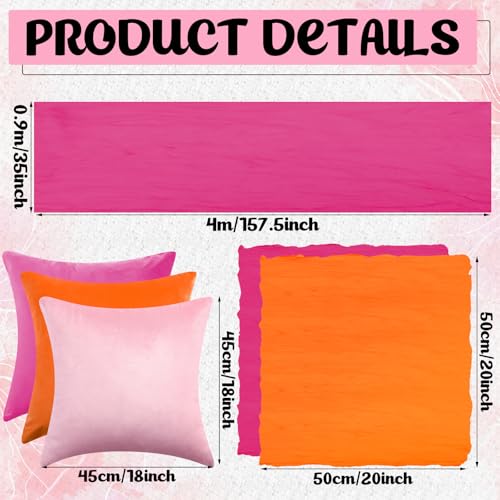 Beeveer 91 x 71 Extra Large Outdoor Boho Picnic Blanket with Tequila Table Runner, 6 Throw Pillow Covers 6 Napkins Woven Cotton Yarn Oversize Beach Blanket Washable Picnic Camp Wedding - color: Tequila