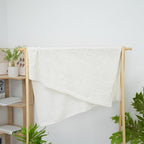 Baby Knit Cotton Blanket White Heart Design Cozy Stroller Crib Throw Soft Nursery Gift Baby Shower Birthday Christmas Size 36x28 - color: White, size: 36"x28"