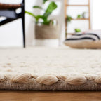 SAFAVIEH Natural Fiber Collection Runner Rug - 2'3" x 6', Bleach, Handmade Jute, Braided Woven Design, Ideal for Living Room, Bedroom (NF212D) - color: Bleach, size: 2'3" x 6' (Runner)