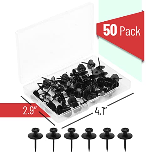 Mr. Pen- Double Headed Picture Hanging Nails, 50 Pack, Black | Push Pins for Wall, Small Picture Frame Hangers for Drywall Cork Board, Home Office, Photo Decorations - color: Black, size: 50 Pack
