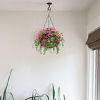 10 inch Metal Hanging Baskets for Plants Outdoor, 2 Pack Metal Wire Hanging Basket Planter with Coco Liner Flower Pots for Indoor Outdoor Garden Porch Patio, Heart-Shaped - size: 10" x 2 Pack, style: Heart