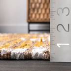nuLOOM Hand Braided Marla Denim And Jute Diamonds Area Rug, 5x8, Yellow - color: Marla Yellow, size: 5' x 8' (Rectangular)