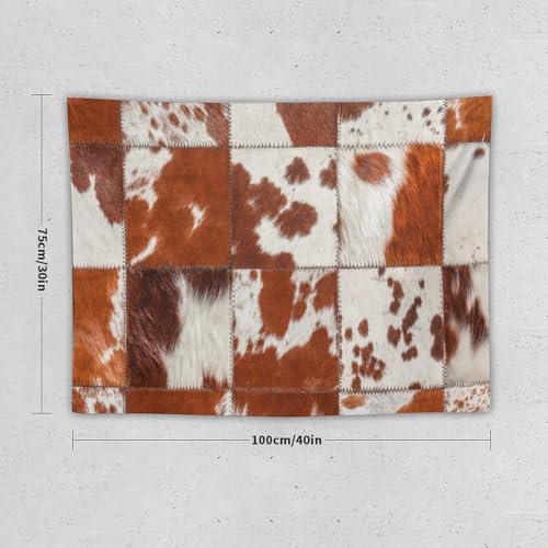 DDCBNS Cowhide Tapestry Wall Hanging,3D Printed Cow Fur Farm Animal Skin Print Brown Wall Hanging Tapestry Wall Art Home Décor for Bedroom Living Room Dorm Wall Décor 40" x 30" - color: Animal Skin_8, size: 40"L x 30"W