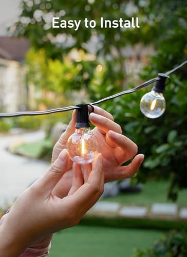 Brightown G40 Led Replacement Light Bulbs, 1W Shatterproof Globe Plastic Bulb Fits E12 or C7 Candelabra Screw Base, 1.5 Inch Dimmable Light Bulbs for Indoor Outdoor Patio Decor, Warm White, 50 Pack - color: Clear-led, size: 50 Pack