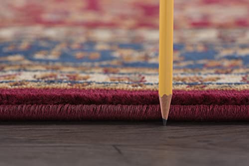 2x8 Hallway Runner Rug | Kitchen, Walkway, Entryway Rugs | Traditional, Oriental | Red 2'3'' x 7'3'' - color: Red - Kirsten, size: 2'3" x 7'3" (Rectangular)