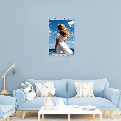 Inspirational Quotes Wall Decor Bed Room Decor Women Encouragement Gifts For Women Mental Health Poster 8×12 Inches Tin Sign - color: Wild, size: 8×12Inches