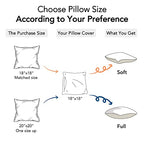 FAVRIQ 18 x 18 Pillow Inserts (Set of 2) - 18 Inch Square Interior Sofa Throw Pillow with 100% Cotton Cover - Decorative Pillow Insert Pair - White Couch Pillow - size: 18x18 Inch