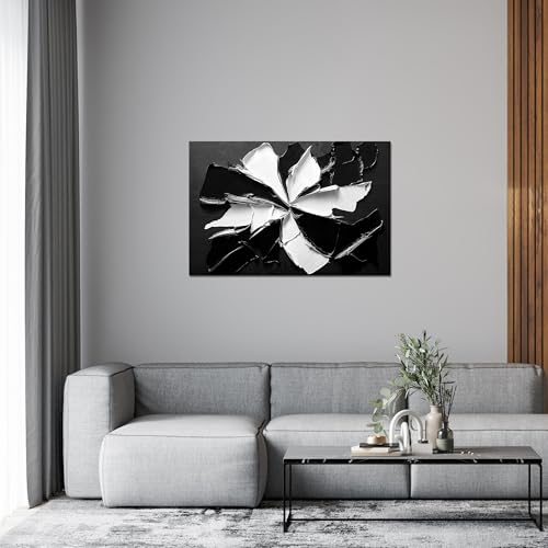 Abstract Wall Art Decor Modern Wall Art Pictures for Living Room Minimalist Black and White Wall Art Prints Abstract Canvas Art Wall Decor Flowers Artwork for Walls Home Office Decorations 24" X 36" - color: JYQ-X, size: 36"L x 24"W