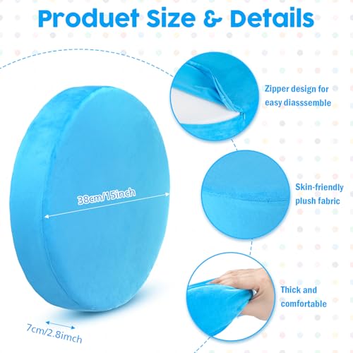 GlikCeil 8 Pcs Round Floor Pillow Cushions for Kids Classroom 15'' Soft Flexible Seating Chair Floor Seats for Reading Corner Playroom - Winter & Spring School Supplies (Ocean Breeze Collection) - color: Ocean Breeze Collection