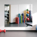 Ruomeng Home Gym Mirror, 48''x28''x2PCS Full Length, Large Frameless Body Mirror Tempered Glass for Gym, Workout, Yoga, Garage, Dance Studio - size: 48"x28"-2pcs