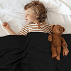 Utopia Bedding Knit Blanket Queen Size (90x90 Inches, Black) Soft Lightweight Jersey Breathable Sweatshirt Blanket for Bed,Couch & Sofa - color: Black, size: Queen