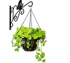 EMPHY 4Pack - 24 Inch 4 Leads Hanging Chain with Hooks Flower Pot Chain Replacement Plant Hangers for Bird Feeders, Planters and Lanterns (Black)