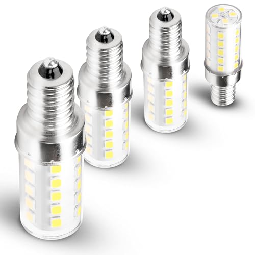 E12 Candelabra LED Light Bulbs Dimmable 4W Equivalent 40 Watt 450lm 6000K Bright Daylight White Candle Bulbs for Chandelier Pendant Dining Rooms Living Rooms Bedrooms Office, 4 Pack - color: 6000k Daylight White, size: 4 Watt-Dimmable-4 Pack