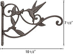 Mkono 2 Pack Hanging Plant Bracket Hook Iron Decorative Plant Hanger for Flower Basket Bird Feeder Wind Chime Lanterns