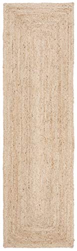 SAFAVIEH Cape Cod Collection Runner Rug - 2'3" x 16', Natural Brown, Handmade Braided Flat Weave Jute (CAP252A) - size: 2'3" x 16' (Runner)