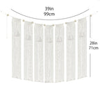 onaner Boho Wall Macrame Hanging with Hanging Rope,Boho Wall Hangings Woven Tapestry,Natural Cotton Handwoven Tapestry,Macrame Decor for Windows,Walls,and Above Bed Decor,28"x39"