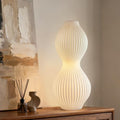 RONDURE 15.8" Modern Ceramic Table Lamp, Fully Dimmable Bedside Lamp for Bedroom Living Room Nightstand, White Translucent Ceramic Shade, Warm Ambient Decorative Corded Lighting, Bulb Included - style: Orpheus