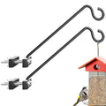 12-Inch 2 Pack Deck Bird Feeder Hanger for Railing, Outdoor Decor Plant Hanger, Balcony Railing Hook - 22LB Capacity - for Hanging Plants, Bird Feeders, Lanterns, Wind Chimes - size: 12 inch 2 Pack