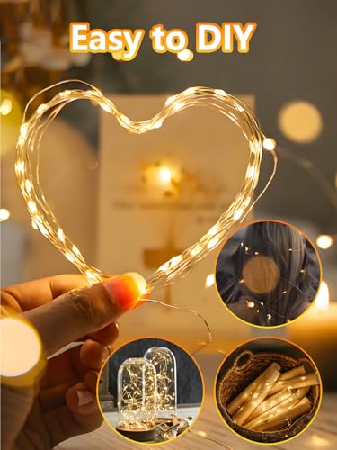 100 LED Fairy Lights Battery Operated with Remote, 33FT Waterproof Twinkle Lights with Timer & 8 Modes, Fairy String Lights Outdoor Indoor for Bedroom Classroom DIY Christmas Decor (Warm White) - color: Warm White, size: 1 Pack