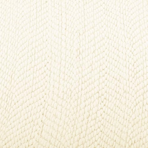 Home Soft Things White Throw Blanket Knitted Tweed Throw 50'' x 60'', Antique White, Super Soft Cozy Warm Comfortable Breathable Throw for Living Room Chair Couch Bed Sofa Bedroom Home Décor - color: Antique White, size: 50 in x 60 in