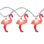 8.5Ft Pink Flamingo Outdoor String Lights, 9ft Summer Patio LED String Lights, Bedroom Birthday Wedding Holiday Summer Theme Outdoor Cute Party Lights, Tropical Party Decoration, Flamingo Decoration - style: Flamingo